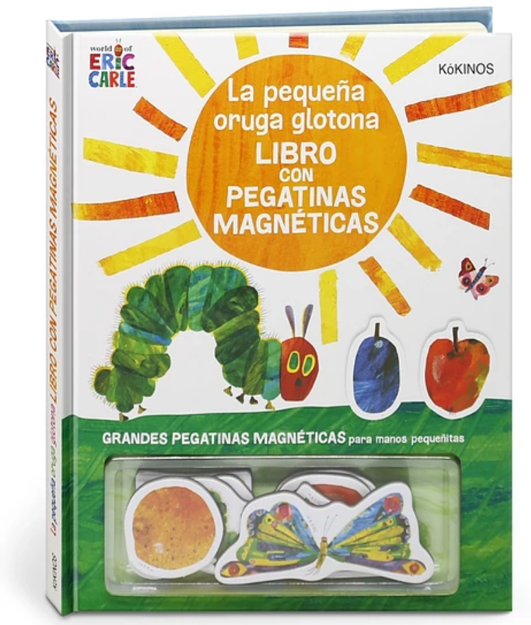 La pequeña oruga glotona. Libro con pegatinas