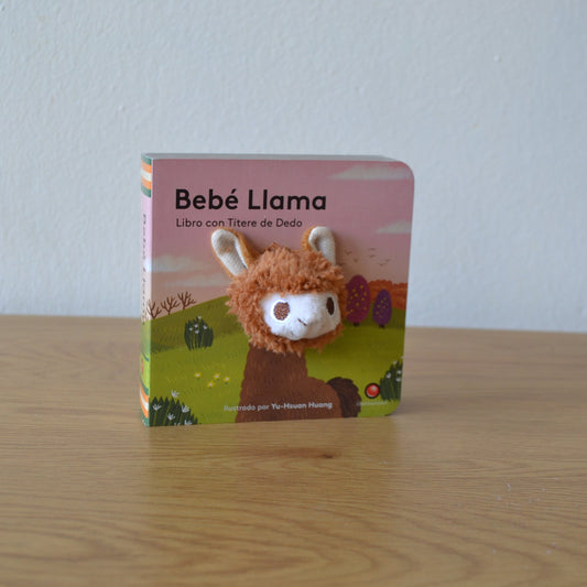 Libro con títere de dedo bebé llama